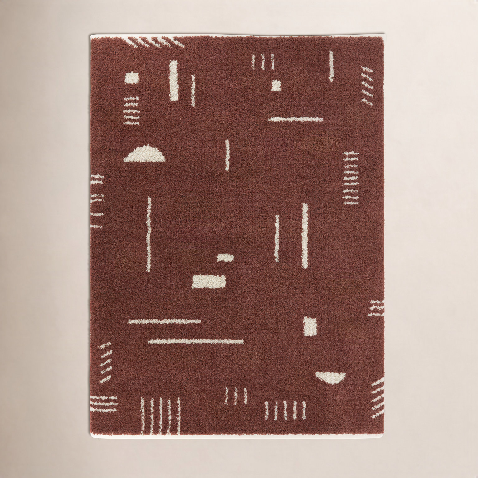 Morin Geometric Shag Rug, Runner 2'2" x 7'