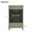 Petit meuble-lavabo moderne de 20 pouces avec lavabo en céramique, rangement spacieux et porte à fermeture en douceur pour espaces compacts-47507896
