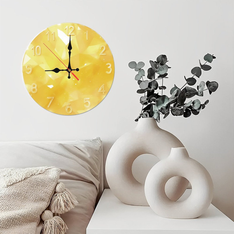 Horloge avec texture de pierre précieuse
