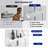 The Multi-Function Rainfall All-In-One Kit Shower System With Handheld Shower Wand & Shower Head & Storage Tray-126057482