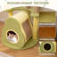 Avocado Cat Tree Multi-level Cat Tower w/ Private Condo-Green