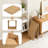 LOHASTOUR 2-Pack Foldable Storage Baskets With Handles, 11 Inch Woven Cube Organizer Bins For Shelves, Closet, Living Room, And Bedroom Organization