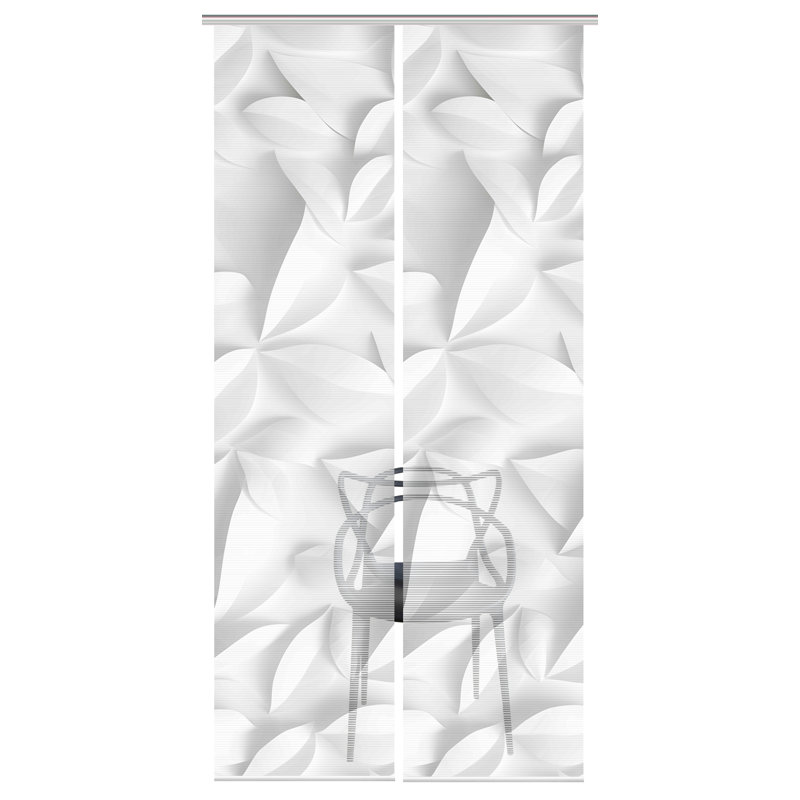 Semi Sheer Sliding Panel Pair