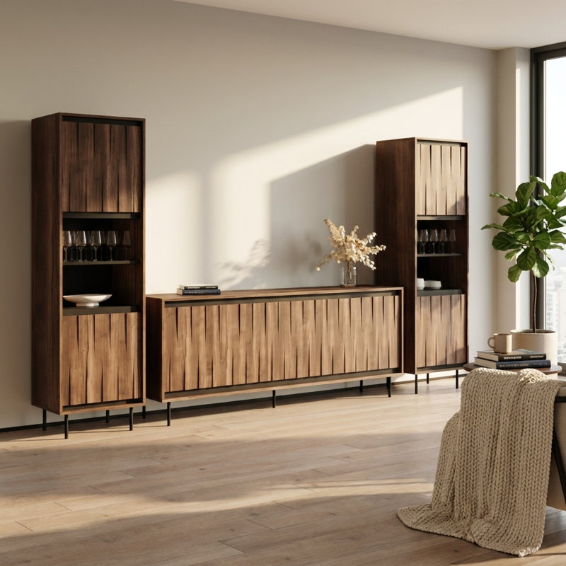 Meuble audio-vidéo Swing 116.4 "190 SB-BK-BK