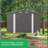 Large Outdoor Storage Shed with Double Doors and Windows, 10x12FT