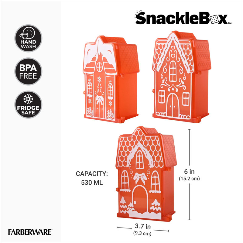 Faberware Snacklebox Gingerbread Villages Minis