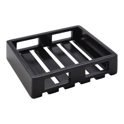 American Metalcraft Upton Collection 11 5/8" X 10 1/8" X 2 1/2" Espresso Wood Crate WS-124MWH2