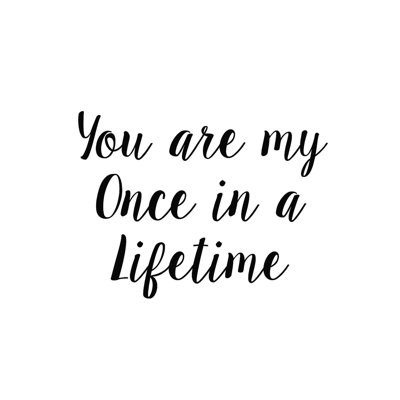 " Once "