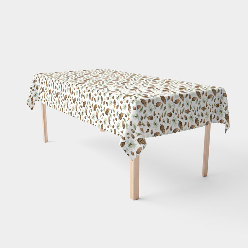 Newmarket Pinecones Allover Tablecloth, 60" W x 120" L