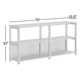 Versa 33'' H x 70'' W Solid Wood Standard Bookcase