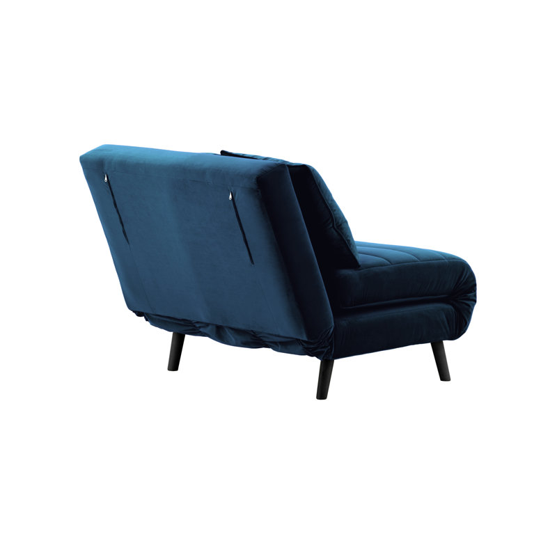 Clouser 2 Seater Sleeper, Dark Blue, Black