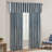Faux Silk Waterfall Embellished Valance Bronze 38X46"-87155982