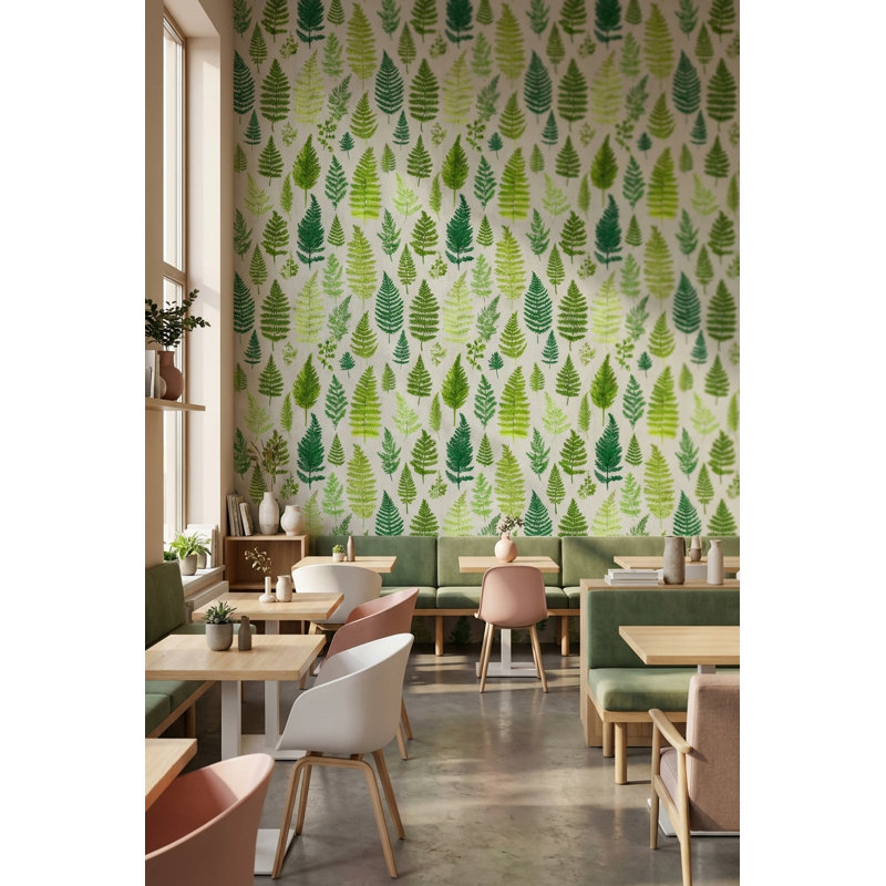Murale naturelle feuille Shades Of Green