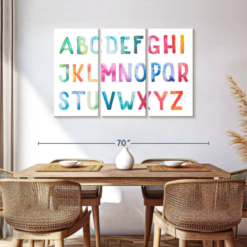 Keiri Alphabet, 36" H x 57" W