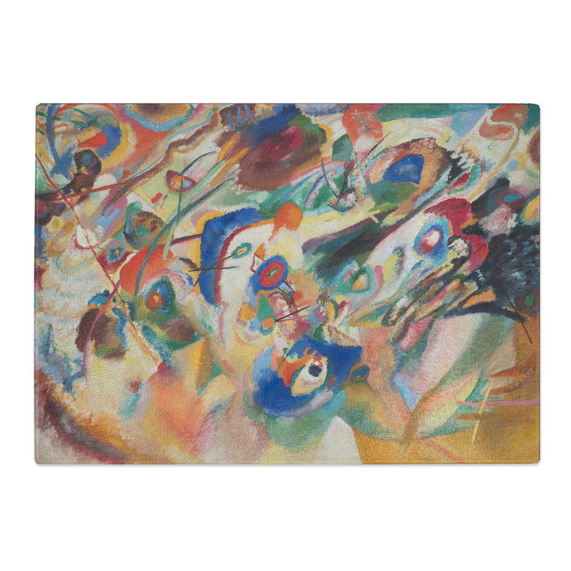 Composition VII by Wassily Kandinsky Chopping Board, 0.4cm H x 20cm W x 28.5cm L