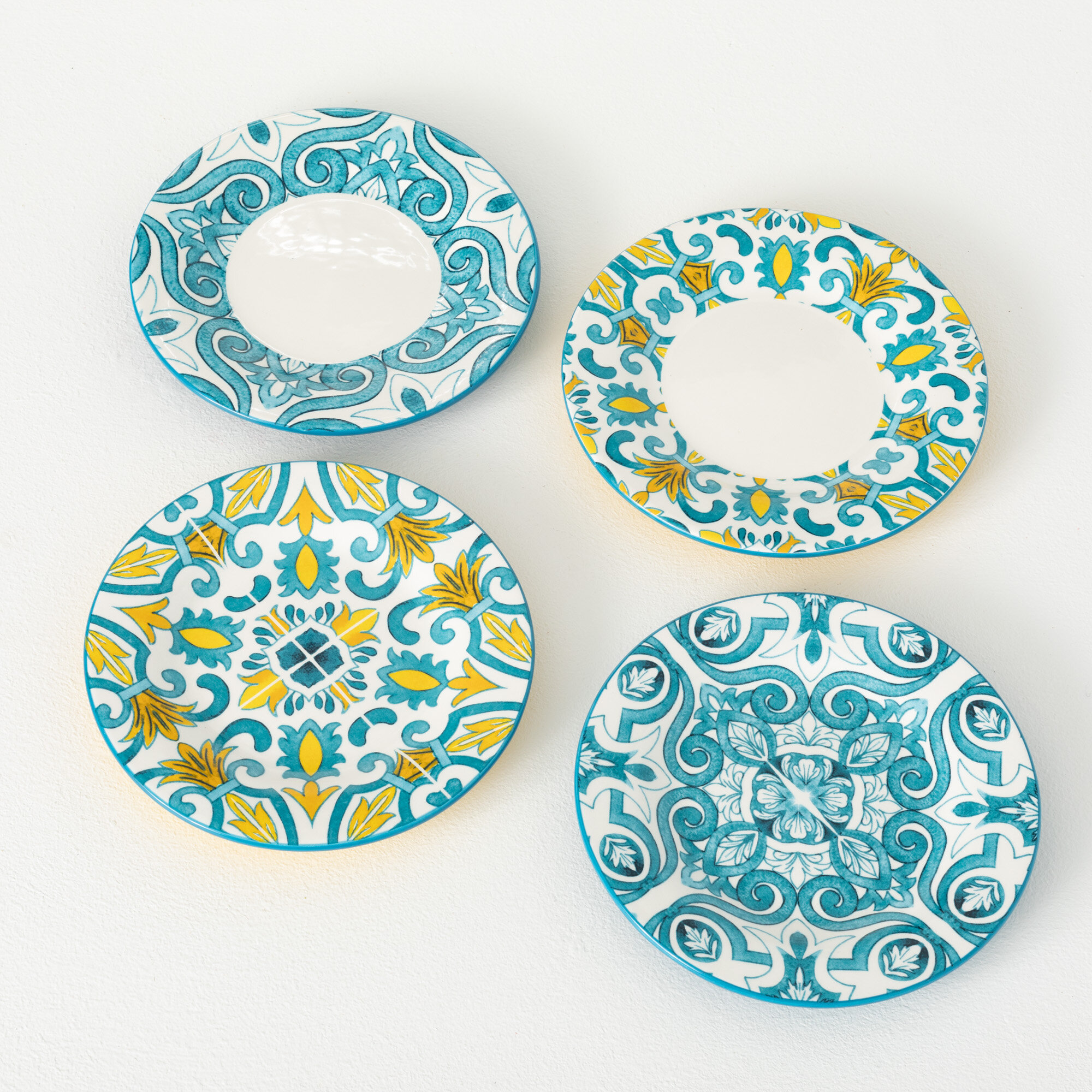 Portuguese Melamine Stacking Snack Bowls - Set of 6 | Multi