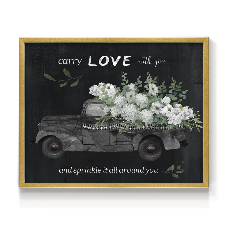 Carry Love -Framed Print - Restickable