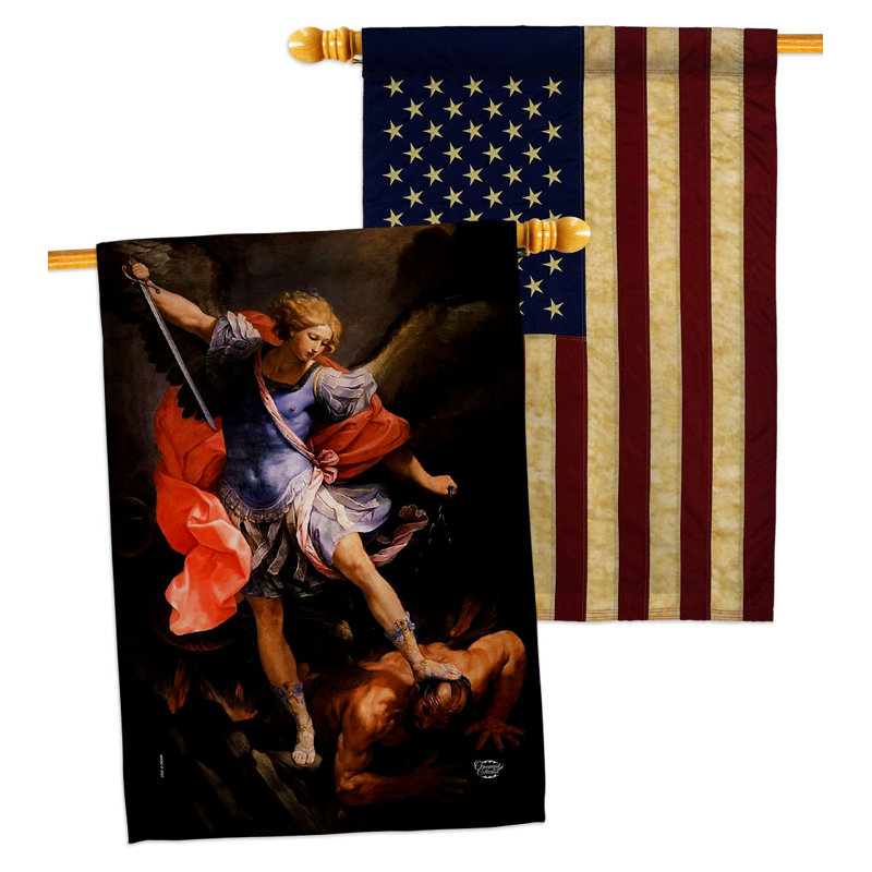 Drapeau de maison en polyester 40 x 28 po à 2 côtés