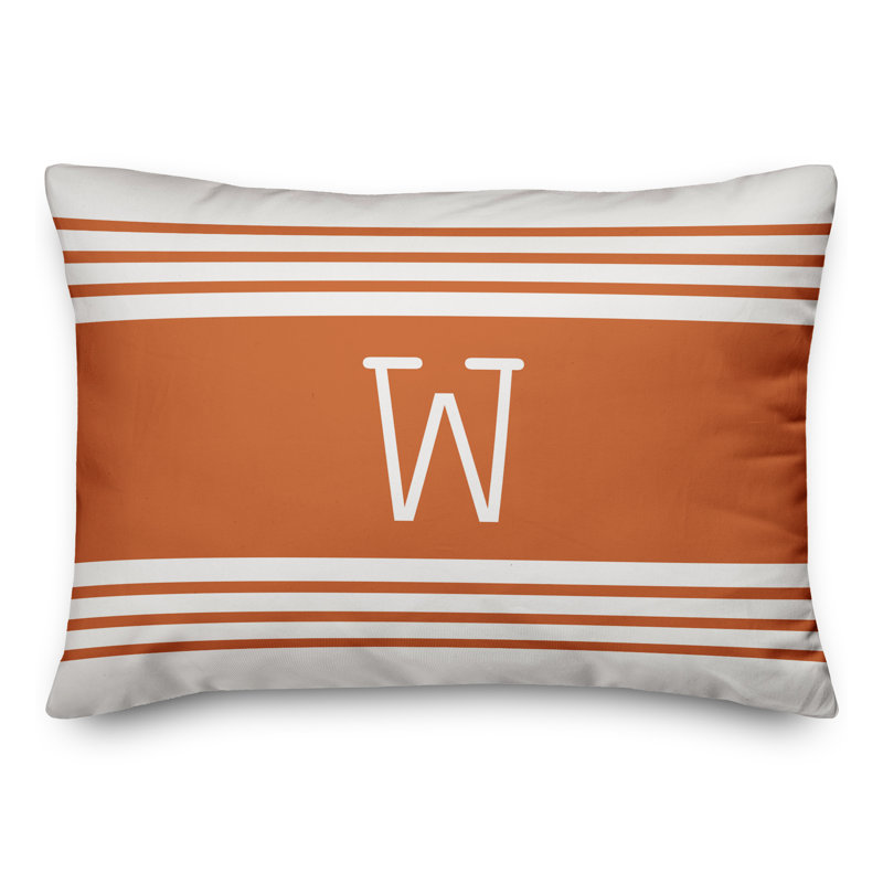  Coussin monogramme, W, Orange