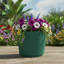 Pot à fleurs vert en résine recyclée