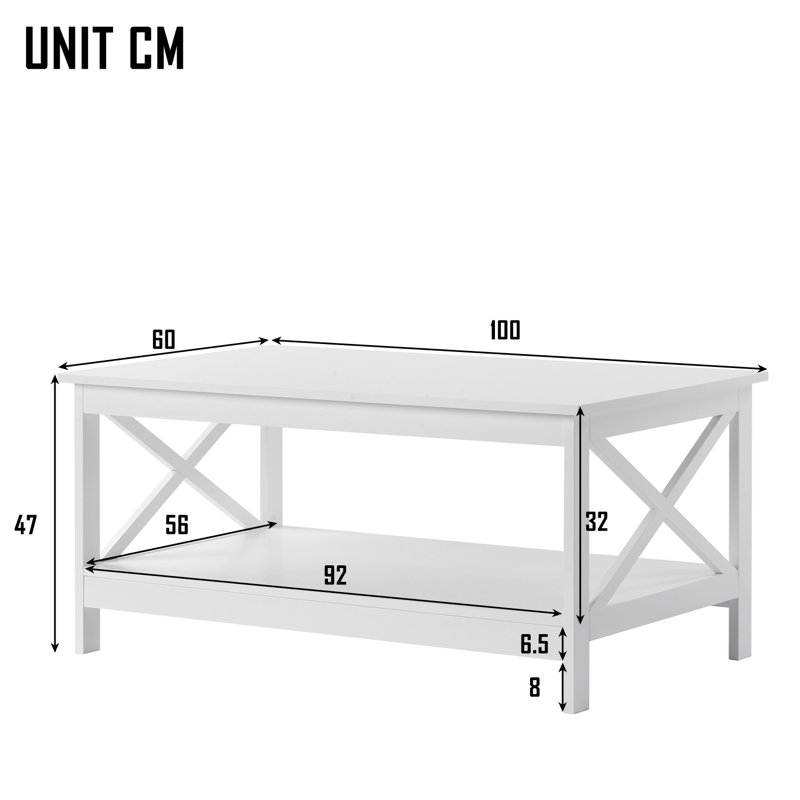 Four Leg Coffee Table with Storage