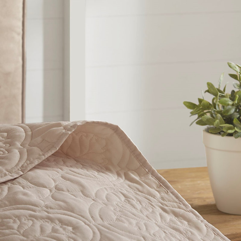 Ensemble de couvre-lit matelassé réversible kaki pour toutes les saisons, double / grand