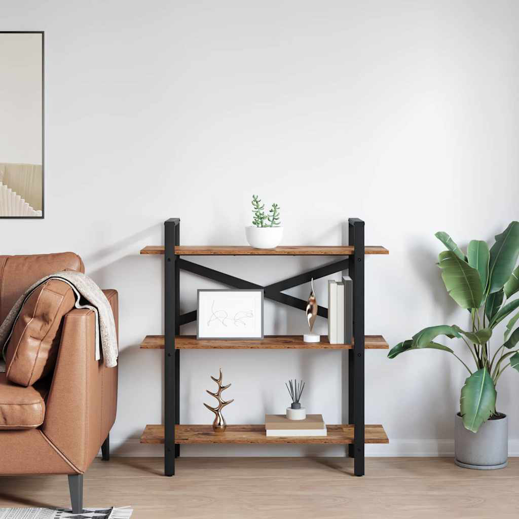 100cm W Steel Etagere Bookcase