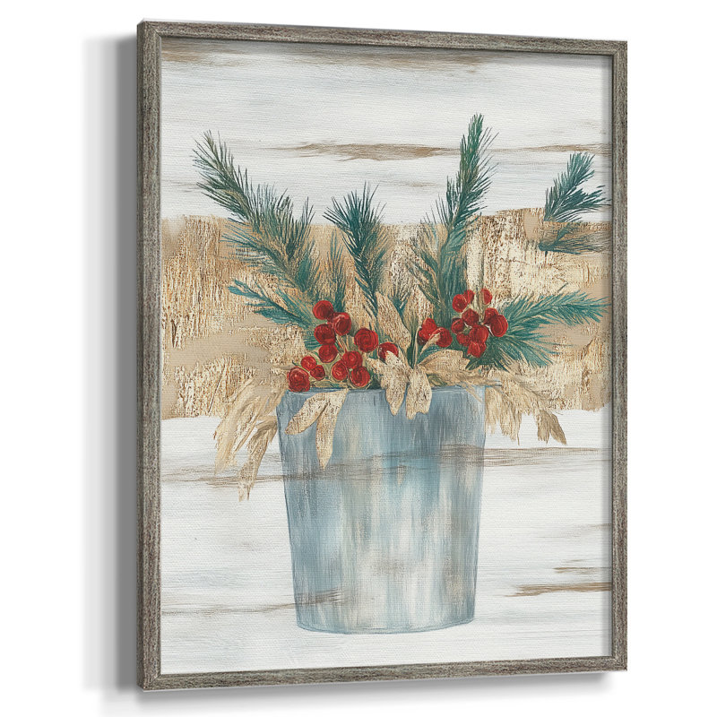 «Christmas Holiday», art encadré CL XXII, bois massif, H 21 po x l 17 po