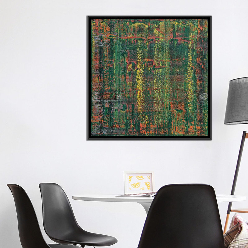 « two joints », impression sur toile, H 18 po x l 18 po x P 1,5 po, Toile avec cadre noir, Pas de tapis