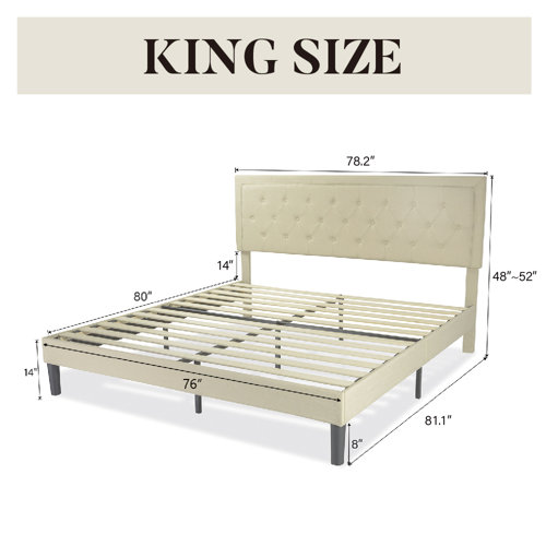 Mercury Row® Hegg Tufted Upholstered Platform Bed & Reviews | Wayfair