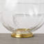 Talia Medium Cordless Table Lamp in Clear Glass with Linen Shade