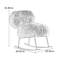 Chaise berçante ergonomique inclinable en laine