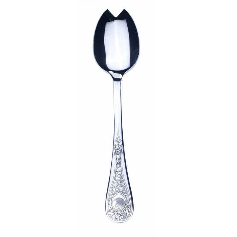 Diana Stainless Steel Salad Servers, Silver