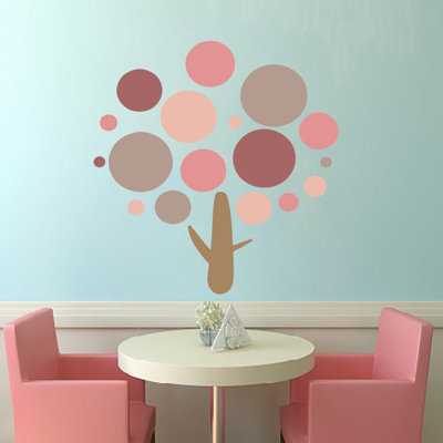 Adhésif mural, art mural, branche de bois bohème, décoration murale de style bohémien, arbre vinyle Boho, bébé, autocollant, plante Boho-GD670