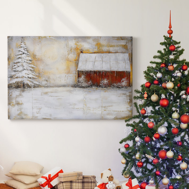 Christmas Holiday Arts - Toile tendue avec châssis, H 40 po x l 60 po