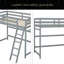Lit mezzanine simple avec échelle inclinée, garde-corps-383939661
