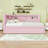 Full Upholstered Platform Bed with USB Ports and LED and Trundle-844524349