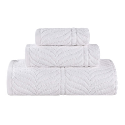 Ensemble de serviettes de bain en coton jacquard Flaxberry