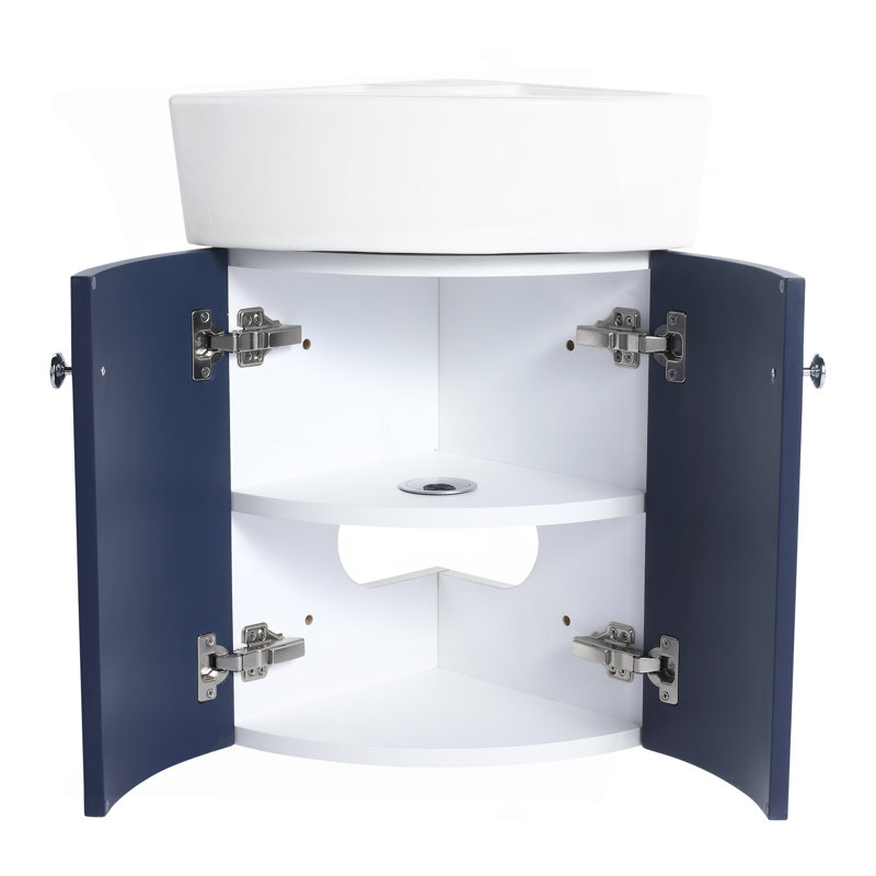 Ensemble de meuble-lavabo de coin pour salle de bain en coin