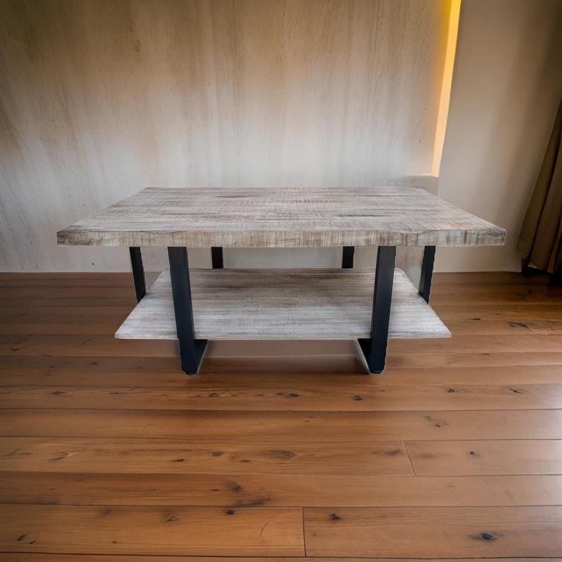 Rahul Solid Wood Solid Coffee Table, 19.75" H x 50" L x 30" W