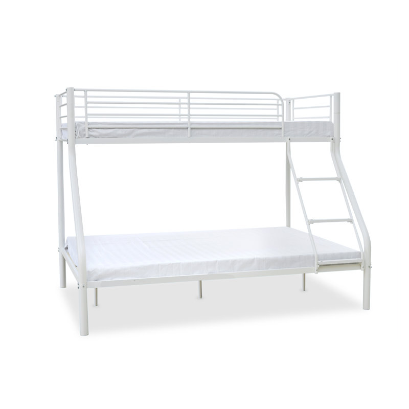 Bunk Bed with Built-in Ladder Included, White
