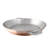 Mauviel M'Heritage 150 S Round Pan With Cast Stainless Steel Handle, 6.3-In