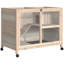Cage à lapins d'intérieur avec roulettes, bureau et table d'appoint, cage à lapin en bois, cage à lapin imperméable-1550311762