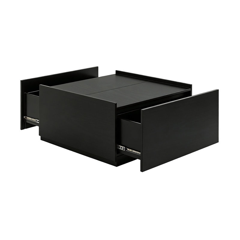 Table basse de style transitionnel 1pc, Black