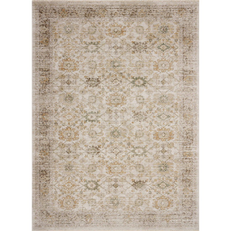 Tapis naturel / multicolore Magnolia Home par Joanna Gaines x Loloi Pace, Rectangle 11 pi 6 po x 15 pi 4 po