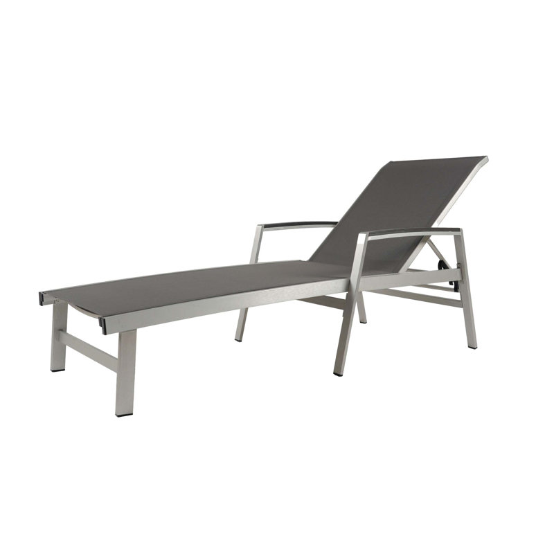 Chaise longue Oxton, Noir
