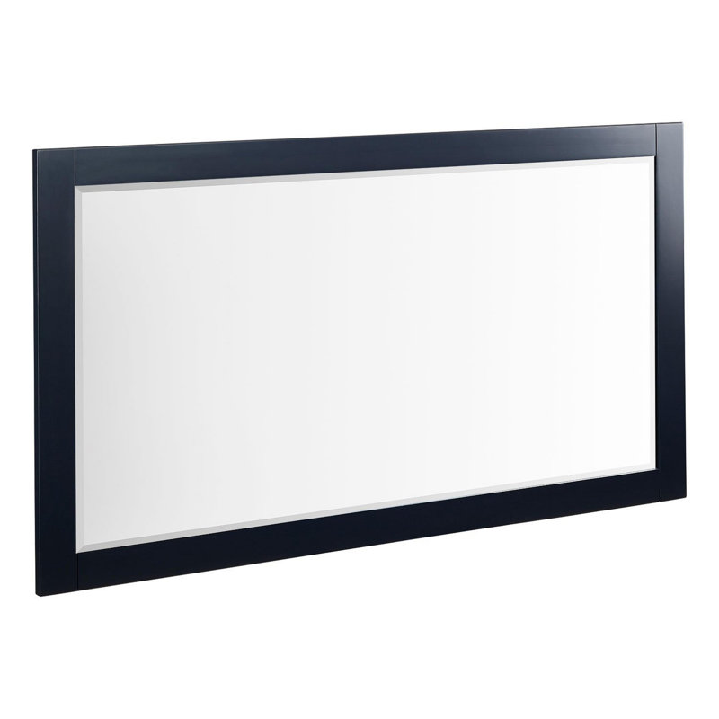 Fallbrook Framed Bathroom Mirror, Midnight Navy Blue, 31.5" x 56"