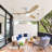 52 Inch Flush Mount Ceiling Fan Dc 3 Solid Wood Fan Blade Noiseless Reversible Motor Remote Control With Light For Home