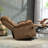 Oversized Recliner Chair With Extended Footrest - Power Lift Recliner For Elderly With Heat Massage - Flip Arm Storage Cup Holders 350 Lbs-1325334002