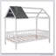 Wood House Bed With Fence-2139928483-2139928480